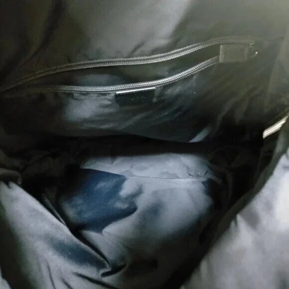 Gucci BackPack Bag Sherry Line Black Canvas 850-032125 - Picture 11 of 16